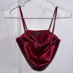 Windsor Deep Red Satin Cami